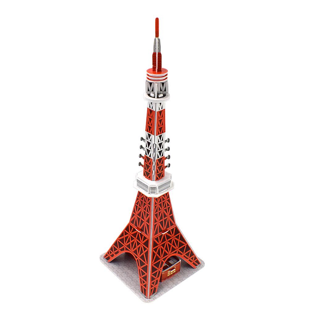 Tokyo Tower DIY Foam 3D Puzzles World Attraction Building Handmade Assembly Model Kits Toys for Kids
