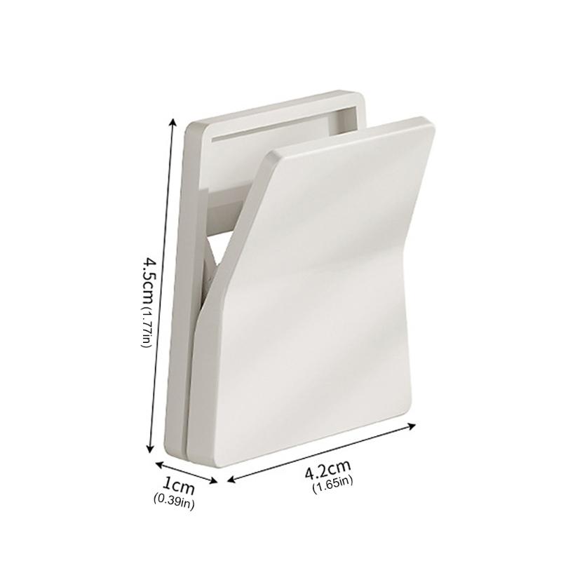 4 Pack Wall Mounted Hook No Drilling Needed Space Saving Wall Clips Smooth Surfaces Wall Hangers for Home Organization