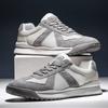 Guochao Men's Spring New Low-top Sports and Leisure Leather Shoes, Sub-station Mesh Men's Shoes