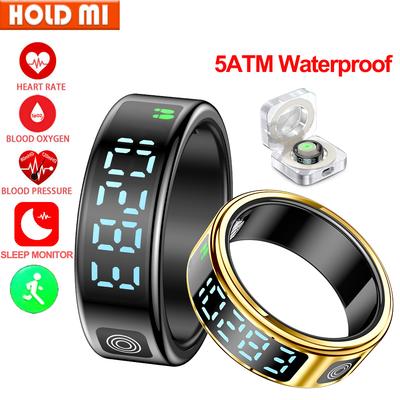 2025 Nou Inel Inteligent SR08 Bărbați Femei Ecran LED Monitorizare Ritm Cardiac Oxigen Sanguin 5ATM Rezistent la Apă Moduri Multi-Sport