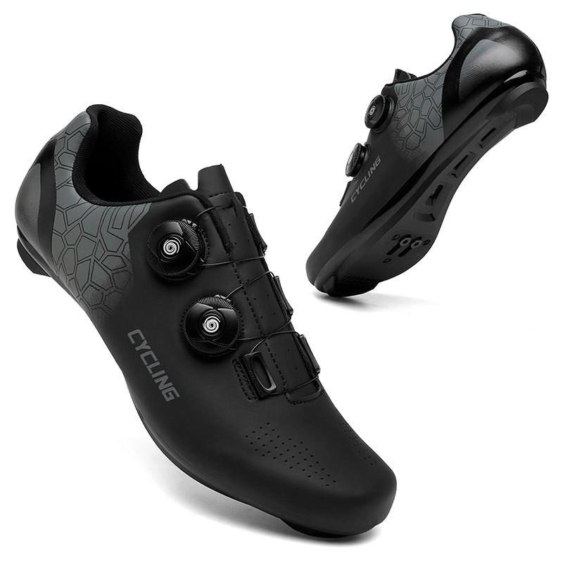 Men Women Cycling Shoes Road Mountain Bike Clipless Flat Pedal Lightweight Durable Rubber Sole