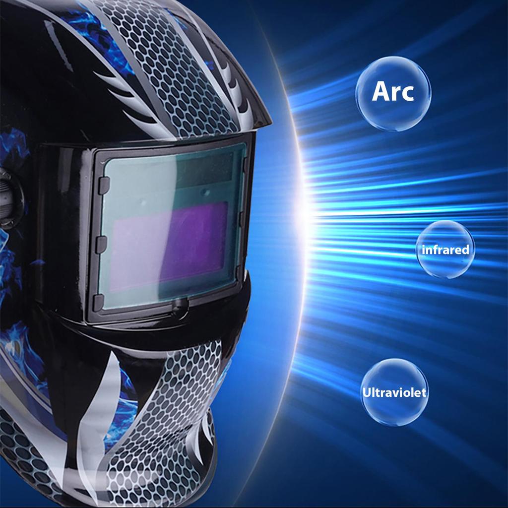 Welding Helmet Auto Darkening Breathable Welding Protector Welder Welding Mask Heat Insulating Headgear Face Protector Hood