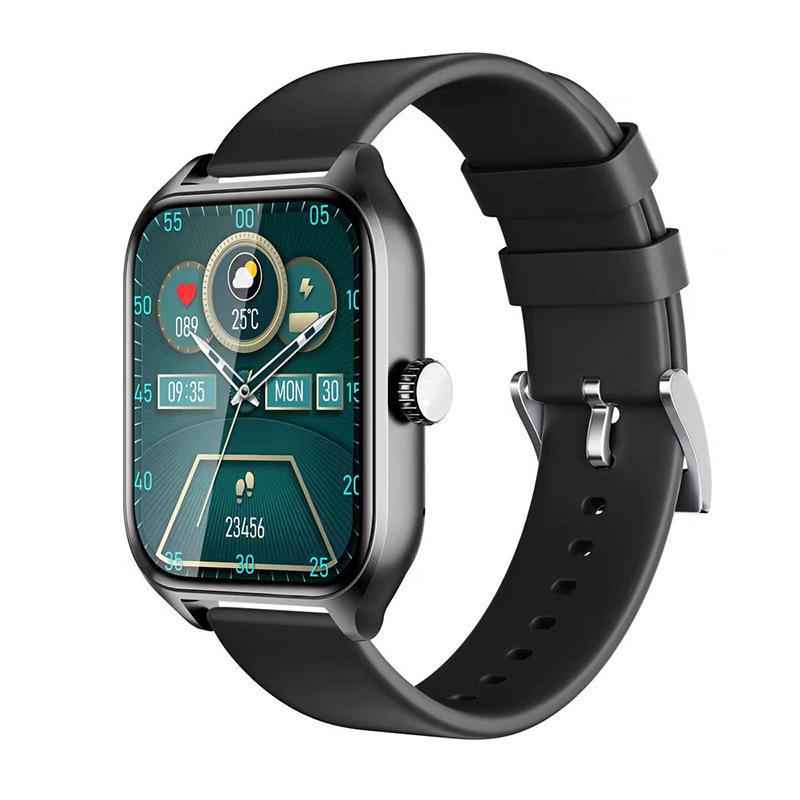 Smartwatch with Bluetooth Calls, 2.02" Screen, Heart Rate Monitor, Step Counter, Weather, Music, and Sports Features