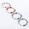 Retro Ceramic Women's Bracelet, Sweet and Fresh Fish, Handmade Tibetan Silver Hollow Bracelet, Couple Accessories