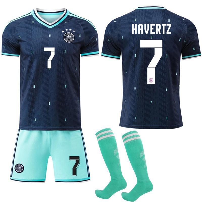 2627 Allemagne Extérieur Coupe du Monde N°. 8 Cross Jersey 7 Hafertz 10 Musiara Combinaison Uniforme de Football Homme