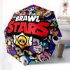 1 pièce Parapluie de haute qualité sur le thème de Brawl Stars, Parapluie à ouverture et fermeture automatiques, Parapluie multifonctionnel G0811114
