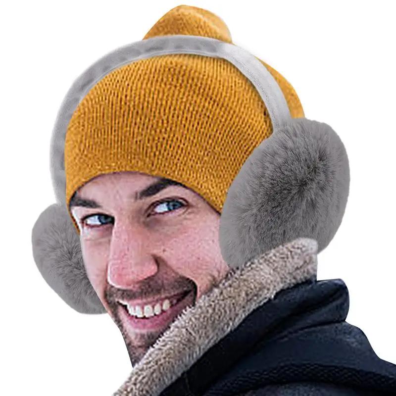 Women's Ear Muffs Fluffy Foldable Ear Warmers Removable Ear Protection Soft And Warm Ear Covers For Men Women And Kids