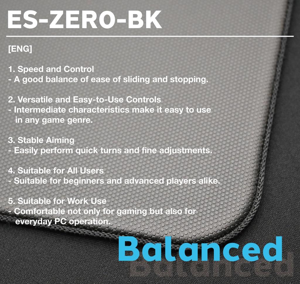 ArtiFiction Mousepad (Black/Large ES-ZERO-L-BK (Black, L))
