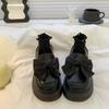 Sweet bow muffin shoes women's new spring and autumn Mary Jane all-inclusive with skirts versatile single shoes