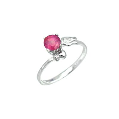 Natural Baby Pink Tourmaline Gemstone 925 Sterling Silver Ring Size 5.75 US Gift Ring