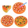 Kids Simulation Food Kitchen Toy Pretend Play Pizza with Cutter Children Interactive Toys Birthday Gifts for Boys And Girls TMZ