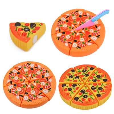 Dětské simulační jídlo Kuchyňská hračka Hra na předstírání Pizza s kráječem Dětské interaktivní hračky Narozeninové dárky pro chlapce a dívky TMZ
