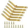 Multipurpose Gold Metal Lid Hinges Home Decors Gold Metal Hinges Upgrades for Furniture & Jewelry Box Craftsmanship