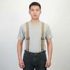 Heavy Duty Work Suspenders 3.8cm Wide Elastic Pants Braces Simple X-Type Suspenders  Men Gift