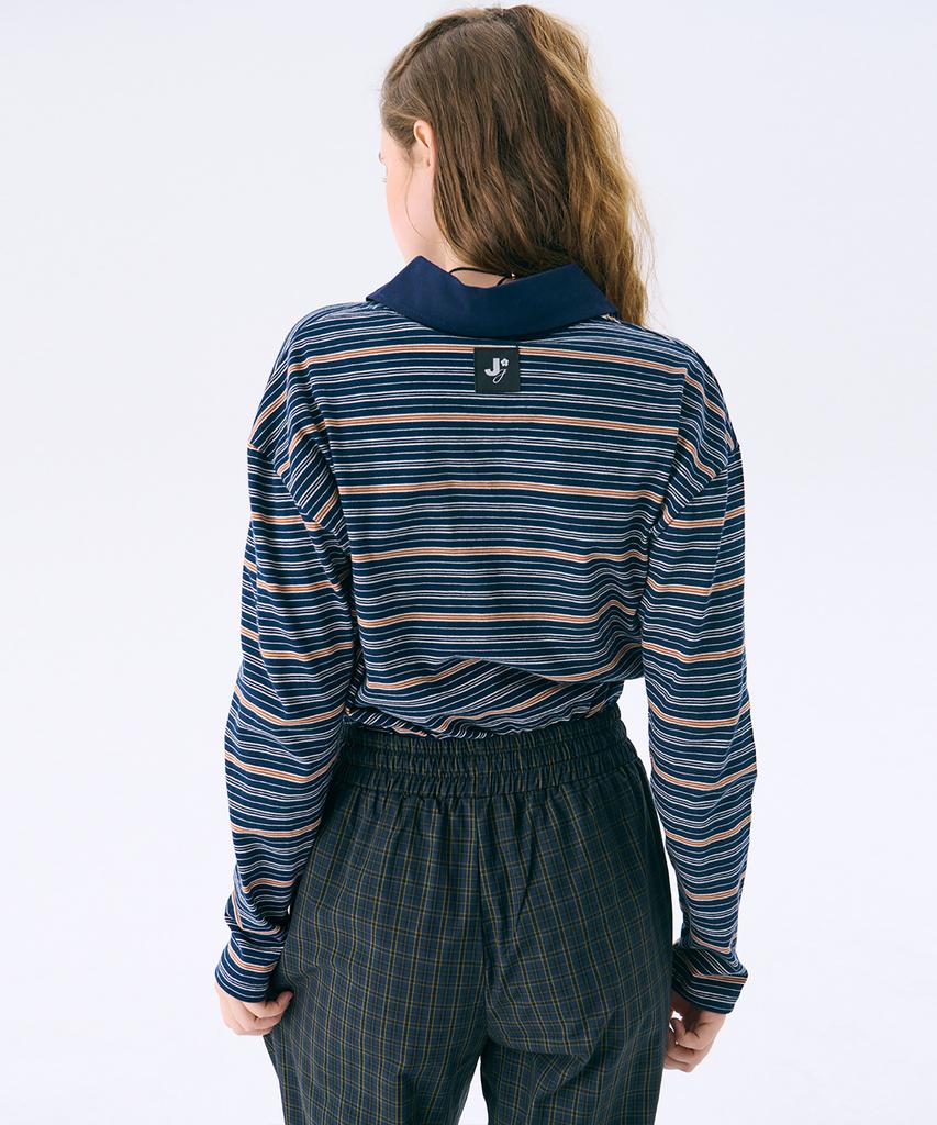 JUNEJUNE SPACE Regular Fit Rugby T_Navy