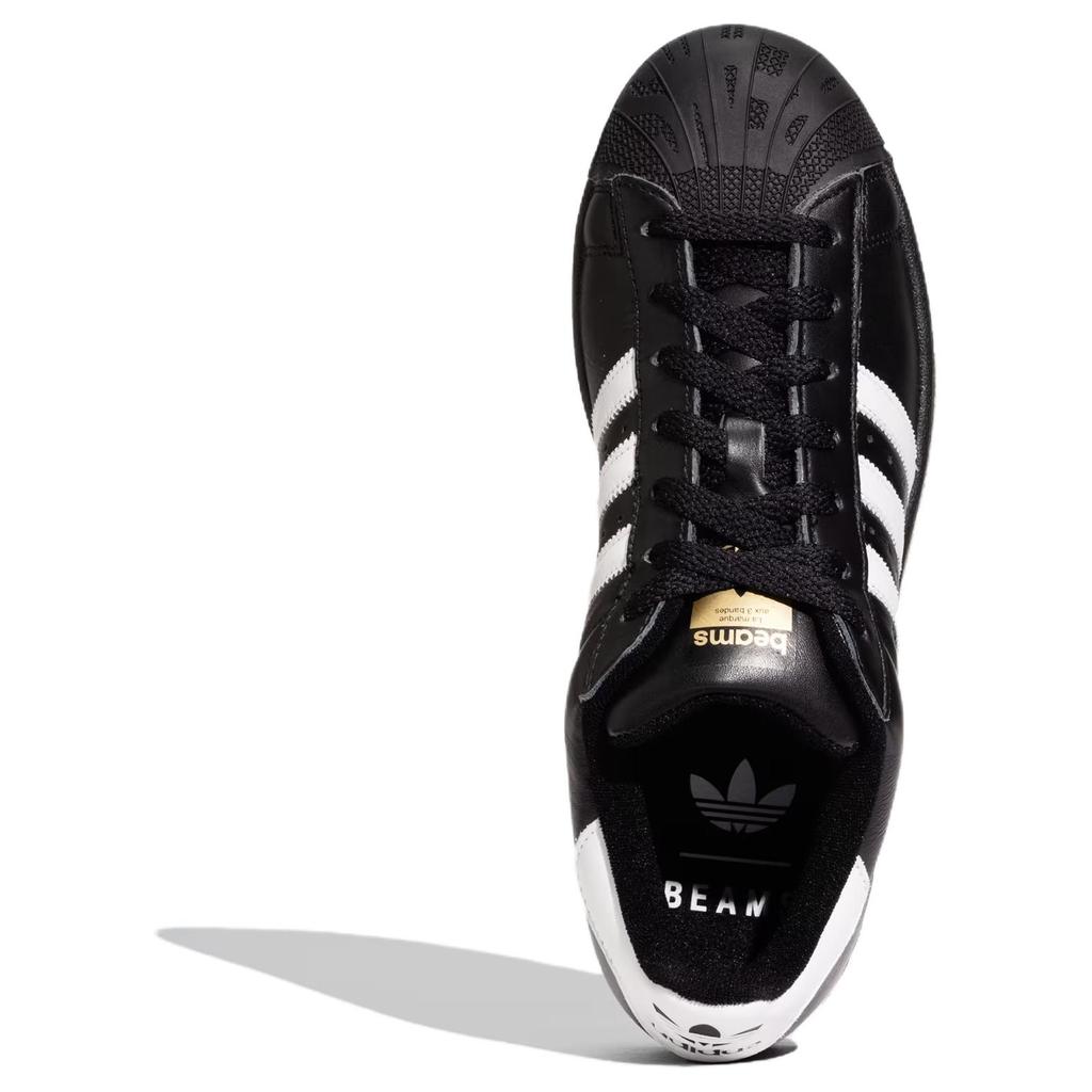 Adidas BEAMS x Superstar Black White Men Sneakers Core-Black Gold JR6484