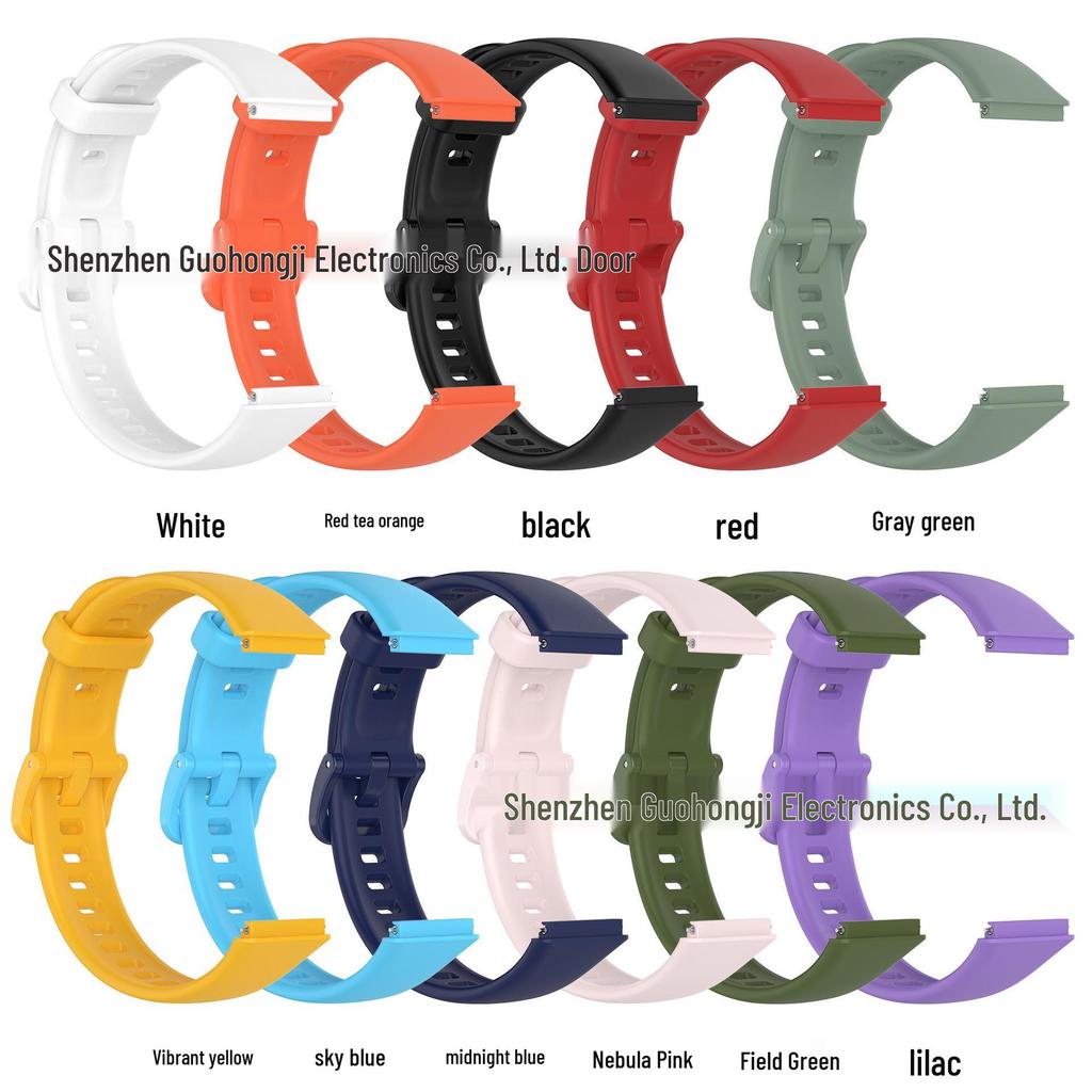 Silikonový řemínek pro Huawei Band 7 - Kompatibilní náhrada za oficiální verzi a verzi Honor.