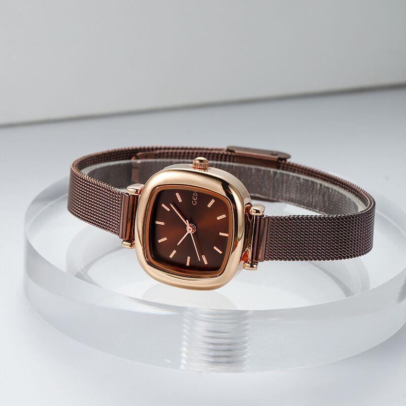 Watch for Women, Simple Temperament, Student, Small Dial, Thin Strap, Compact Square Mesh Chain, Niche Watch, Ladies Watch