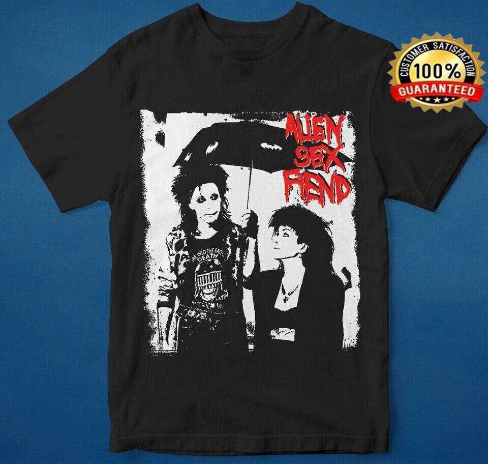 Vtg Alien Sexx Fiend Band Heavy Cotton Full Size Men Women Black Shirt S4XL D25 L