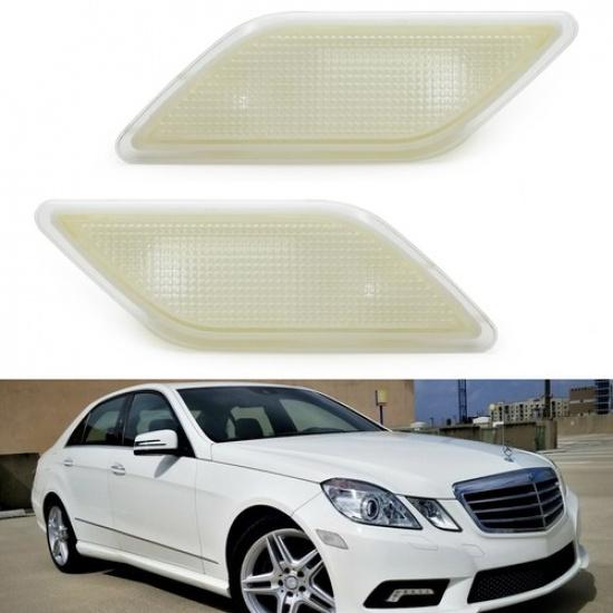 Корпуса передних габаритных огней с прозрачным стеклом для Mercedes W212 E-Class 4-дверный 2010-13