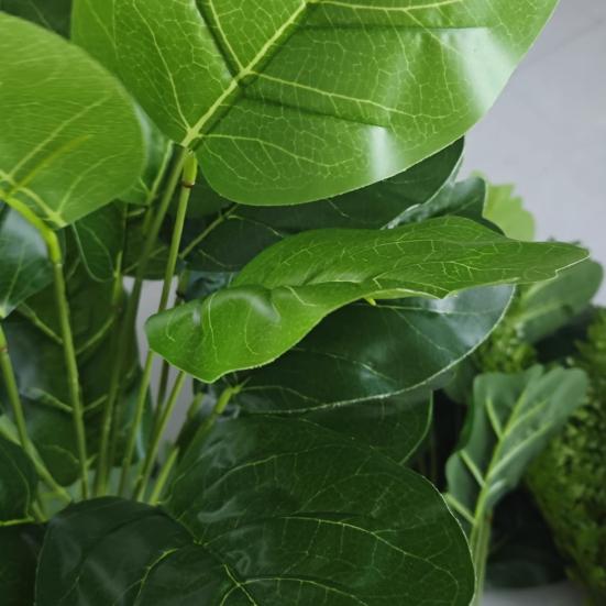Artificial Green Plants 18 Fork UV Resistant Realistic Fake Monstera Greenery Wedding Party Indoor Outdoor Garden Faux Plants Decoration