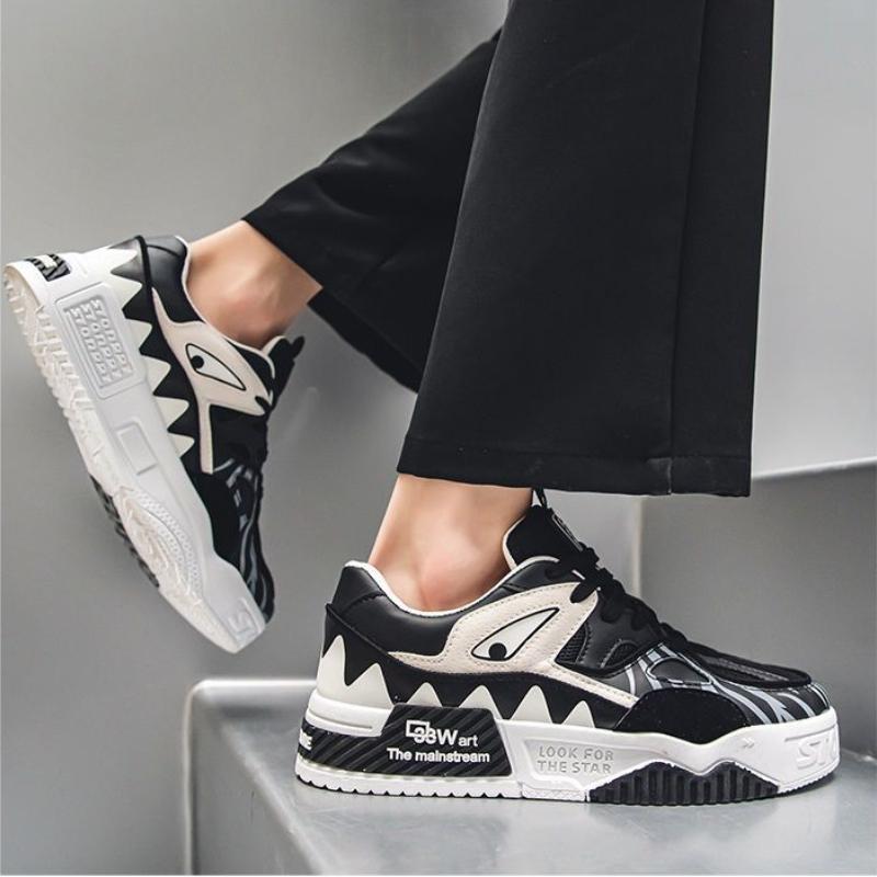 Casual Shoes for Men Wear-Resistant Fashion Breathable Comfortable Outdoor Platform Lightweight Round Toe Shoe