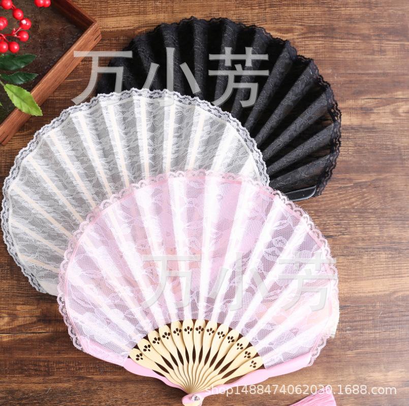 

кружевной складной веер высокого качества * антикварный складной веер полый танец и веер * складной веер из бамбука
