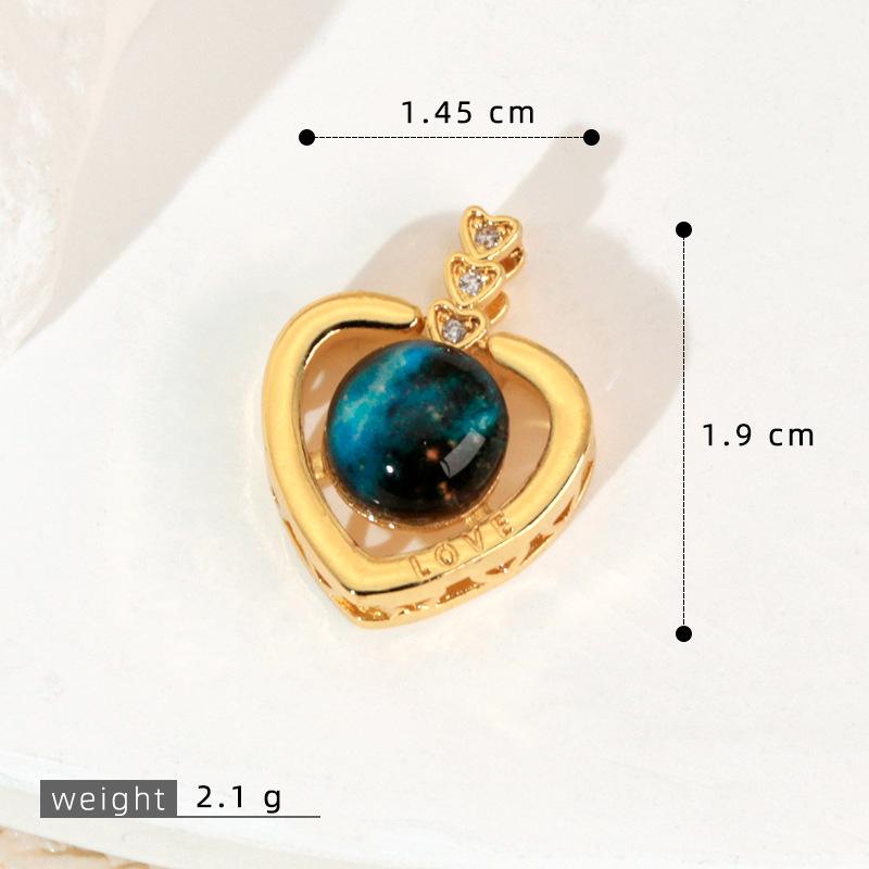 Kupfer Sternenhimmel Sonne & Mond Anhänger Halskette - Vielseitiges Luxus Schlüsselbein Kette Accessoire