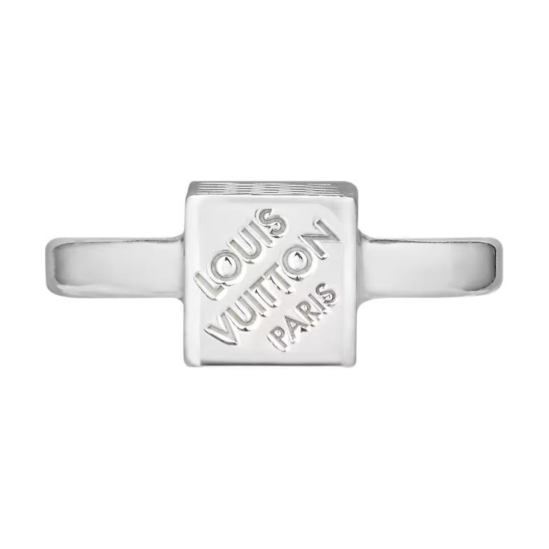 LOUIS VUITTON 925 Sterling Silver Rings Women's Silver MA086S