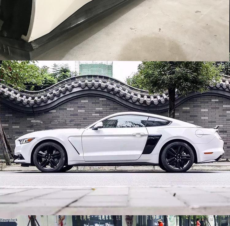 Carbon Fiber Side Skirts for 2015-2022 Ford Mustang Original Style