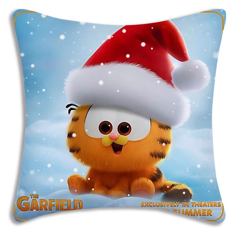Cute Cartoon Garfields Pillow Covers Cartoon Sofa Decorative Home Double-sided Printing Short Plush Cute Cushion Cover