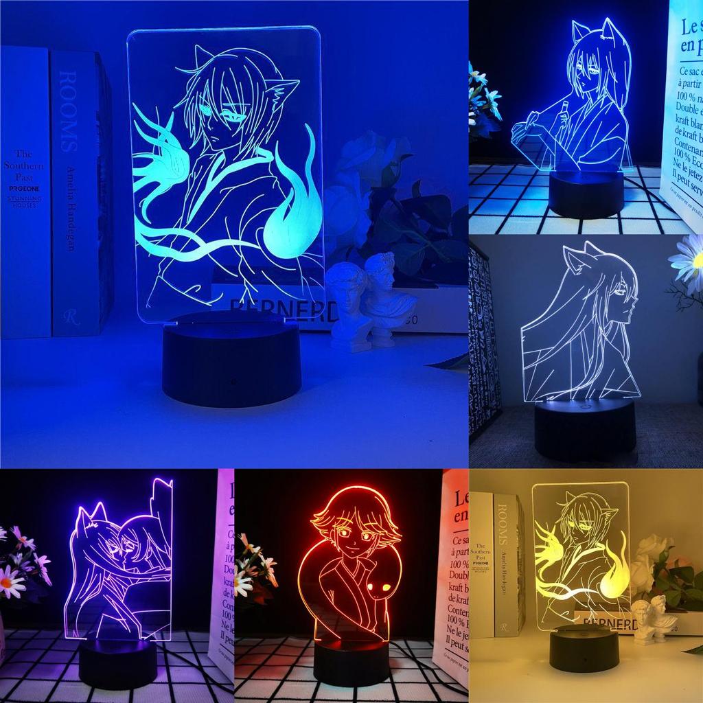 3d Led Light Kamisama Love Tomoe Figure Bedroom Decor Night Birthday Room Gift