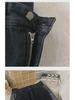 Women's Contrast Wide-Leg High-Waist Warm Jeans - Autumn/Winter Style with Velvet Lining and Slim Fit