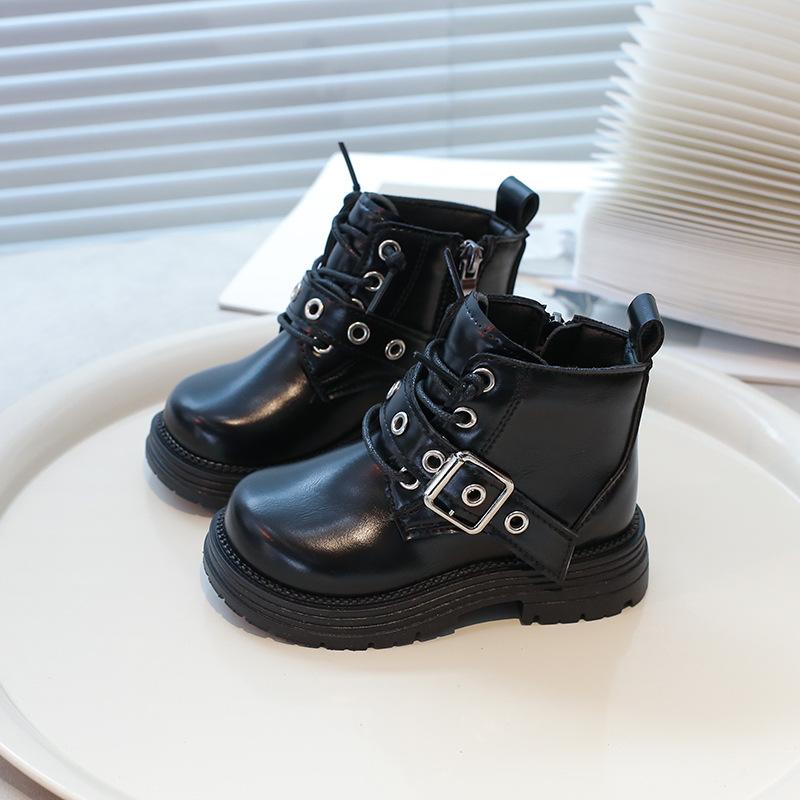 Fashion Casual Versatile Child Shoes Trendy Retro New Girls Boots Simple Thick Soled Comfort Girl Shoe Warm Non Slip Winter Boot