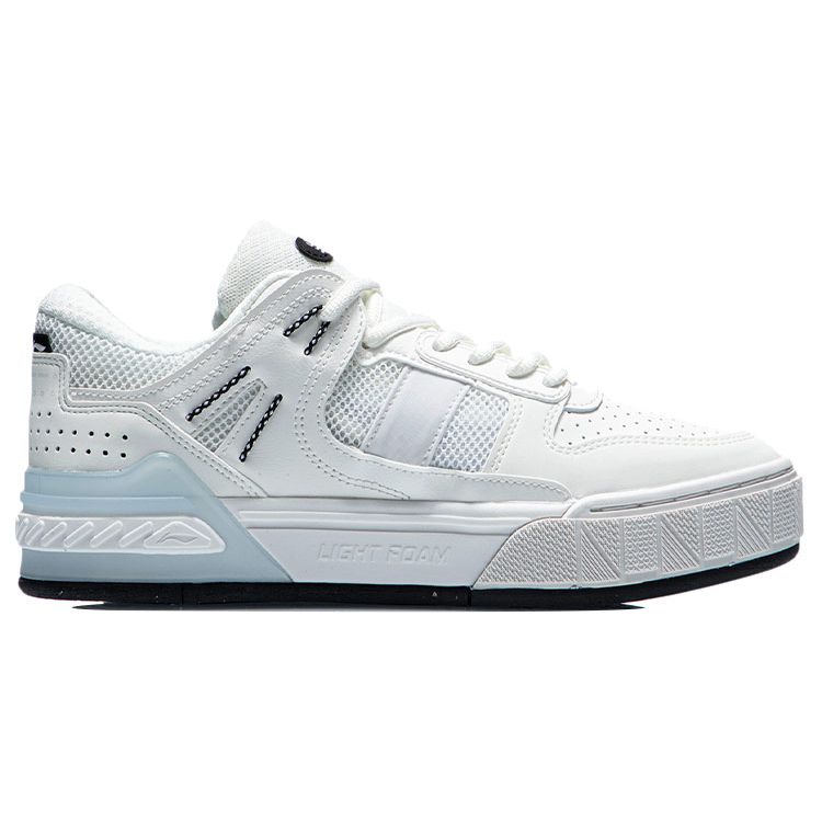 Li Ning Morning Glow Chaussures de Skate Basses Baskets Femme Blanc Bleu AGCR192-1