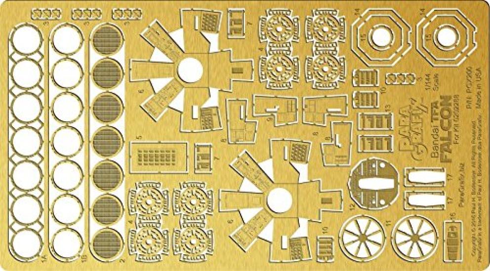 

Paragrafix Bandai Millennium Falcon Фототравлення [Вживане]