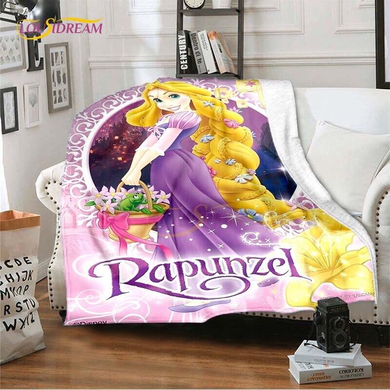 Mooie Prinses Rapunzel Cartoon Deken Anime Plaid Dekens voor Bedden Banken Queen Size Zachte Beddengoedhoes Huisdecoratie Kinder Cadeau