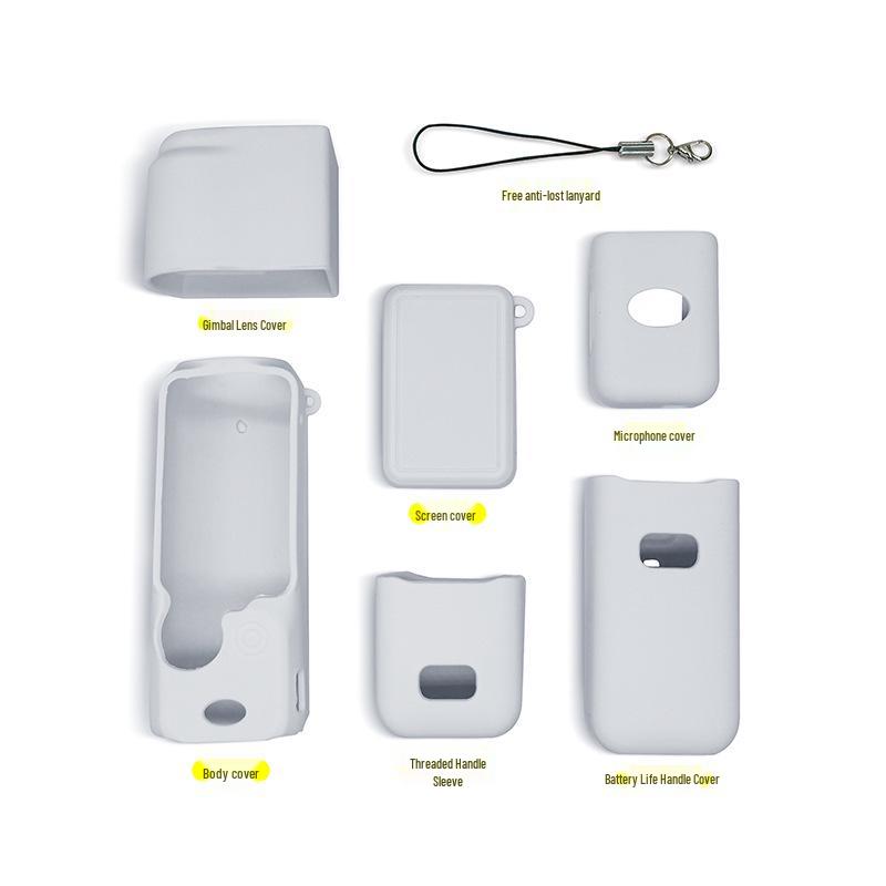 Silikonowe etui i osłona obiektywu DJI OSMO Pocket 3: Akcesorium ochronne pyłoszczelne i odporne na upadki