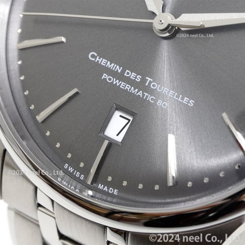 Tissot Chemin Des Tourelles Powermatic 80 Watch, 39mm, with a Gray Dial and Bracelet, Officially Imported, Men's Model T1398071106100