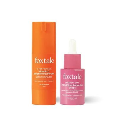 Foxtale Depigmentation Booster | Gotas Redutoras Rápidas de Manchas 30 ml + Sérum Facial de Vitamina C 30 ml