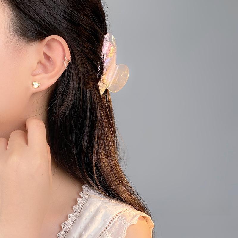 Exquisite Opal Love Earrings for Women with Niche Design New Earrings Small Earrings