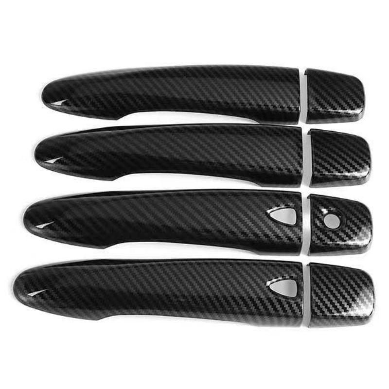 15-23 Renault Kadjar Carbon Fiber Black Door Handle & Bowl Decoration