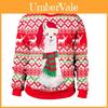 Suéter de Natal Feio de Qualidade Premium com Papai Noel e Elfo Para o Aquecimento de Inverno