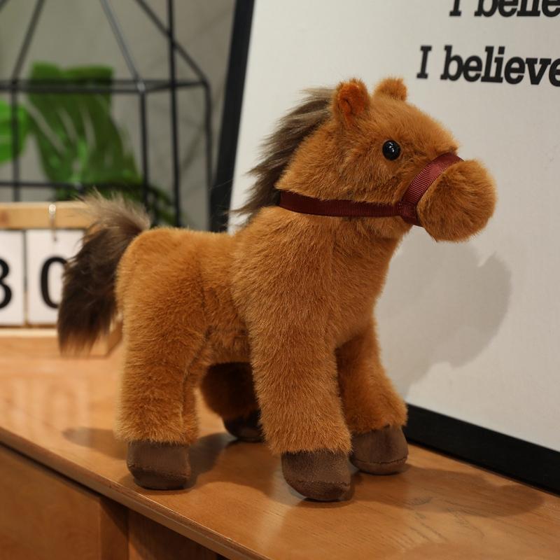 

Non-Toxic 23Cm/9.06In Cute Horse Doll Horse Stuffed Animal Birthday Party Favors Children Cartoon Pony Plush Toy Home Decor Companion Toy 23cm