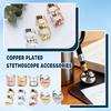 Personalized Customized Copper-plated Gold-plated Stethoscope Accessories Engraved Equipment Decorative Pendant