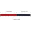 12 Pcs Erasable Dual Colored Pencils Red and Blue Hexagonal Precision Marking Checking Pencils for Woodworking Homework Drawing Lines Dual Color