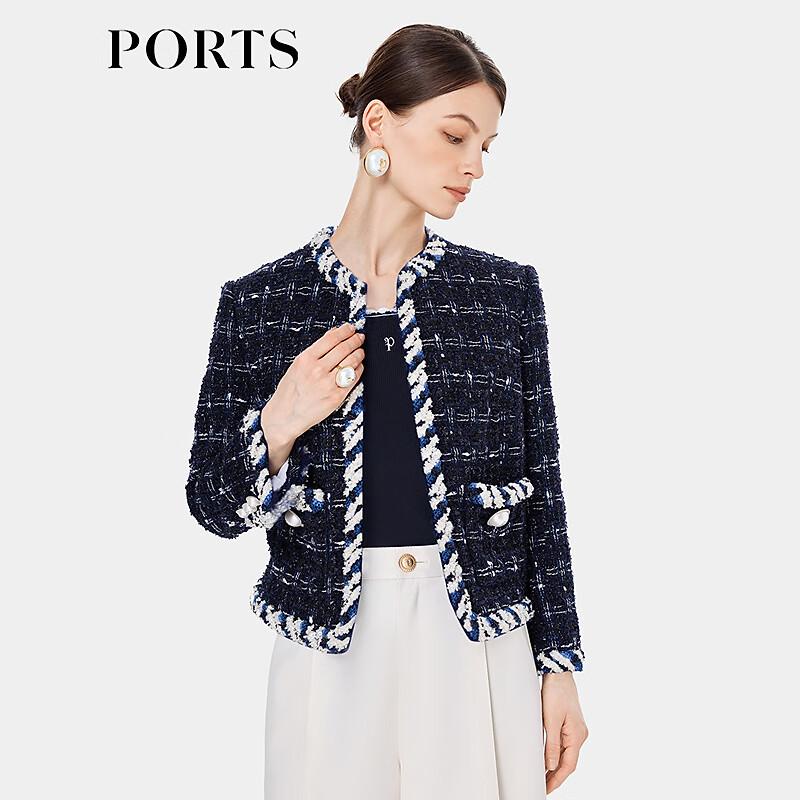 Ports Women's Blended Wool Round Neck Jacket