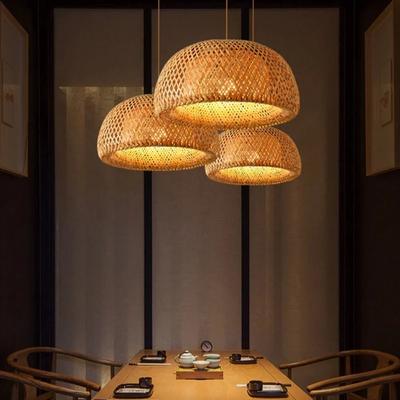 Heißer Verkauf Dekor Holzlampe Bar Café Festival Hotel Laterne Dekoration Rattan Bambus Geflochten Camping Handwerk Tischdekor Lampe