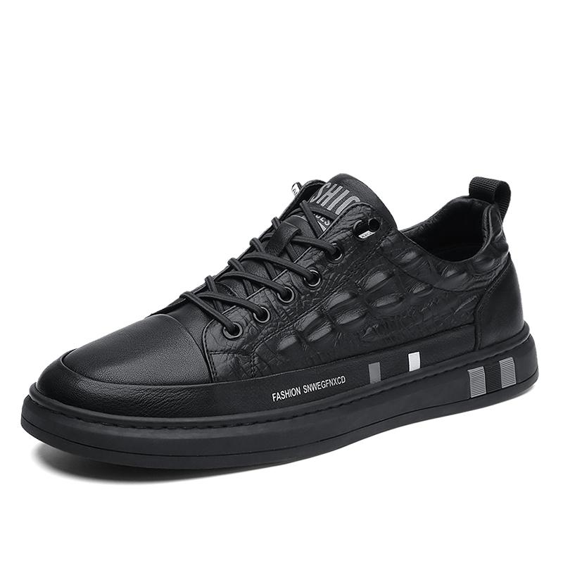 New Fashion Male Sports Shoes Leather Men Casual Shoes Light Running Shoes Breathable Sneakers Outdoor Leisure  De Hombre