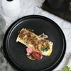 Japanese Creative Quicksand Plate Steak Plate Fruit Plate Western Restaurant Pasta Plate Ceramic Dish Frosted Flat Plate Cake Tray